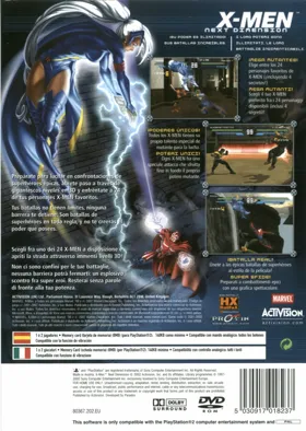 X-Men - Next Dimension box cover back